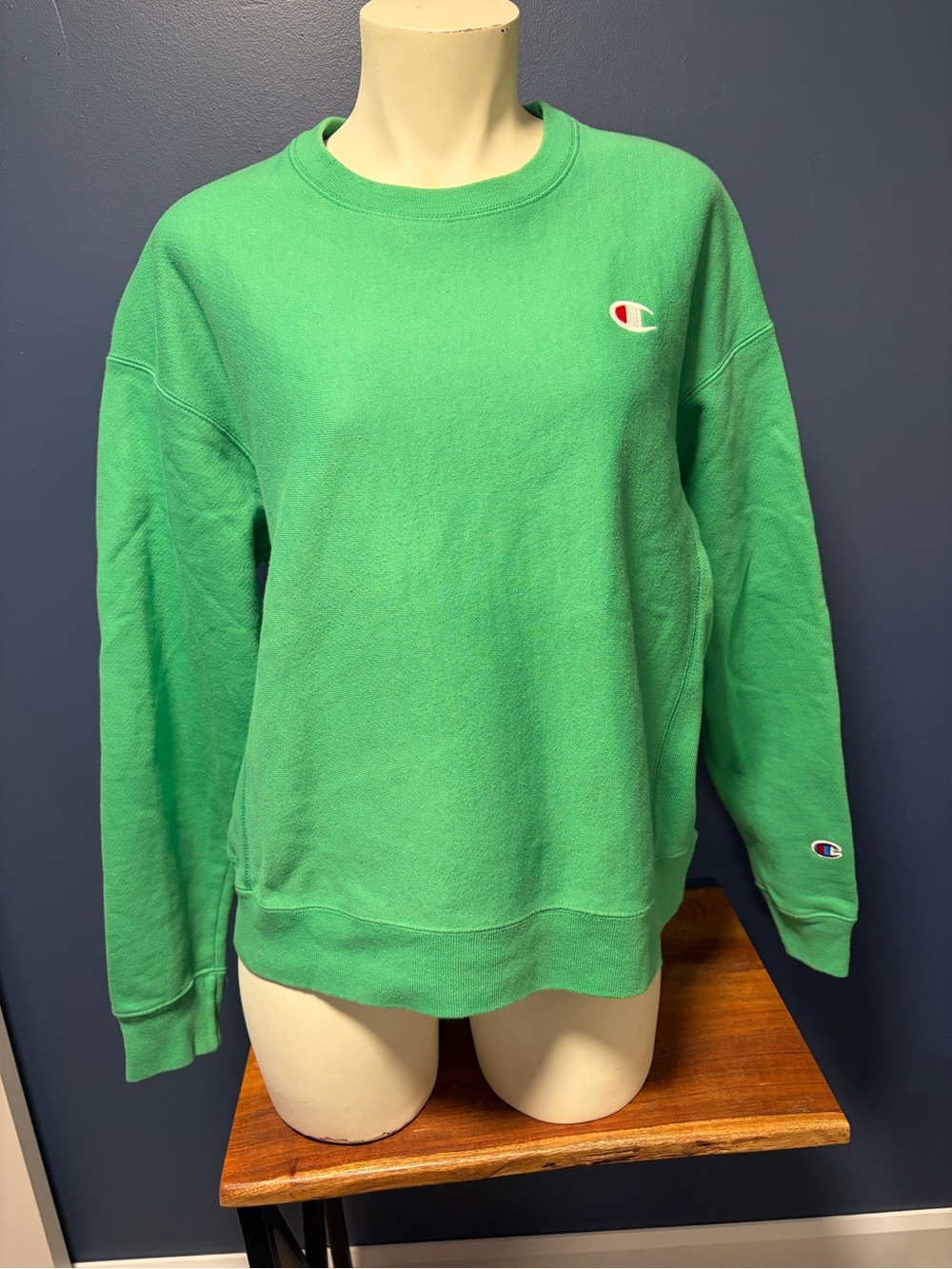 Champion Reverse Weave Kelly Green Crewneck Sweatshirt Medium